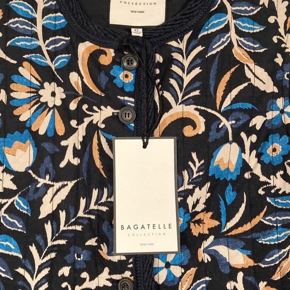 NWT Bagatelle Quilted Barn Floral/Botanical Print Vest Sz XS Cottagecore Vintage - Picture 3 of 10